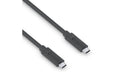 PureLink USB3.1 Gen2 USB-C-C, 150cm Schwarz 10Gbps, 5A, Power Delivery bis 100Watt, DP