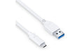 PureLink USB3.1 Gen2 USB-A-C, 50cm, Weiss 10Gbps, 3A