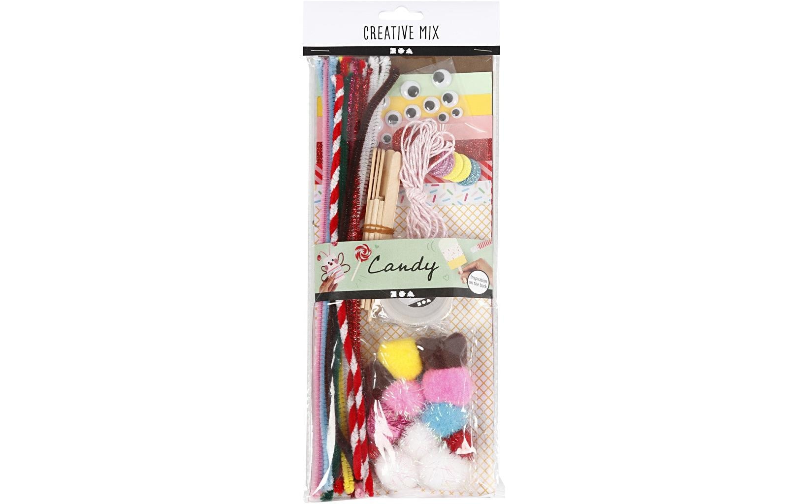 Creativ Company Bastelset MIX Candy kreativer Mix, mit Bastelideen/Anleitung