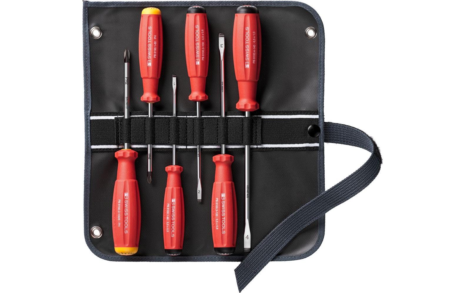 PB Rolltasche Schraubenzieher-Set PB 8560 6-teilig, Rolltasche zum Aufhänger