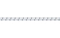 Elast. Seil 4.5mm/50m weiss-schwarz
