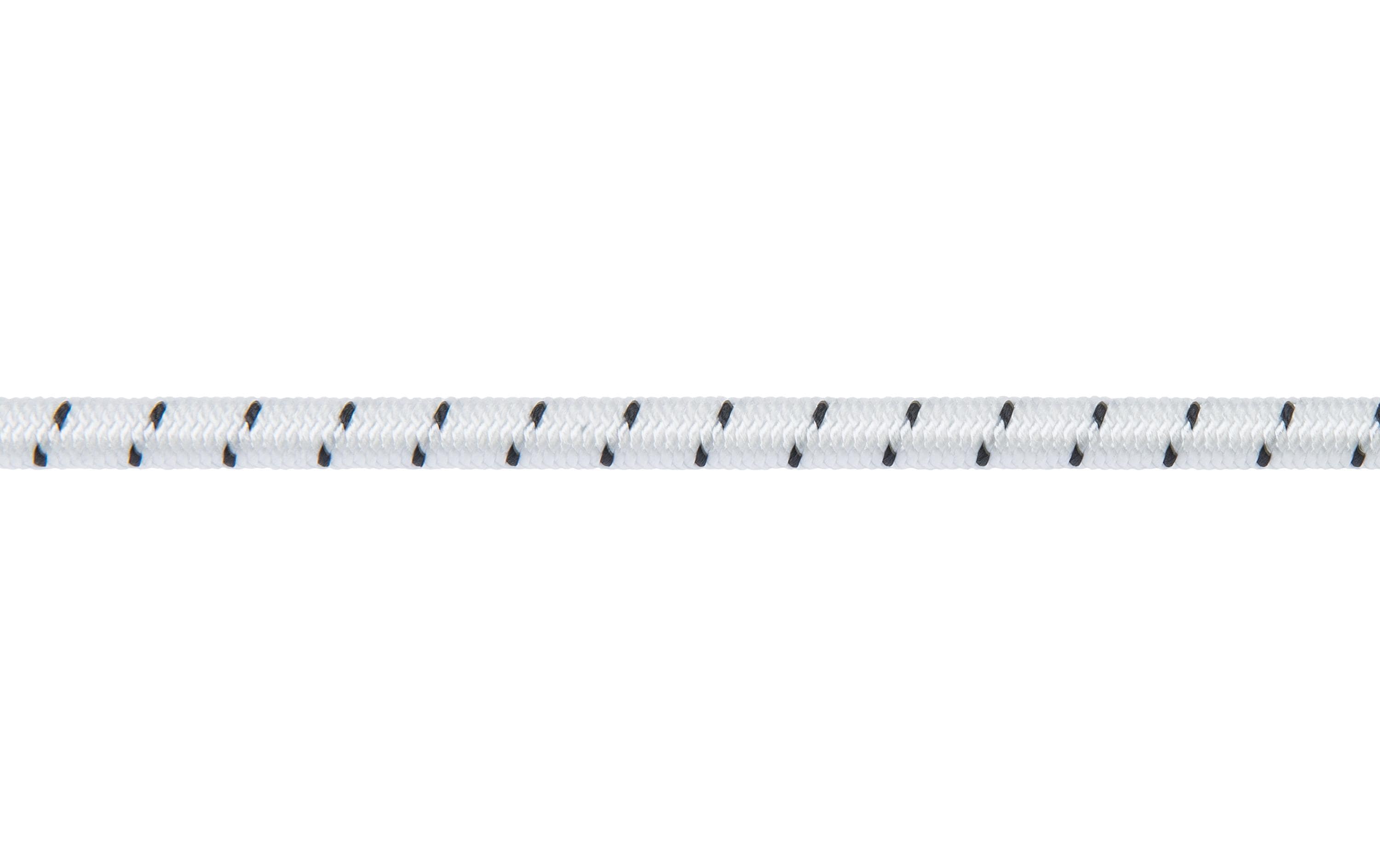 Elast. Seil 4.5mm/50m weiss-schwarz