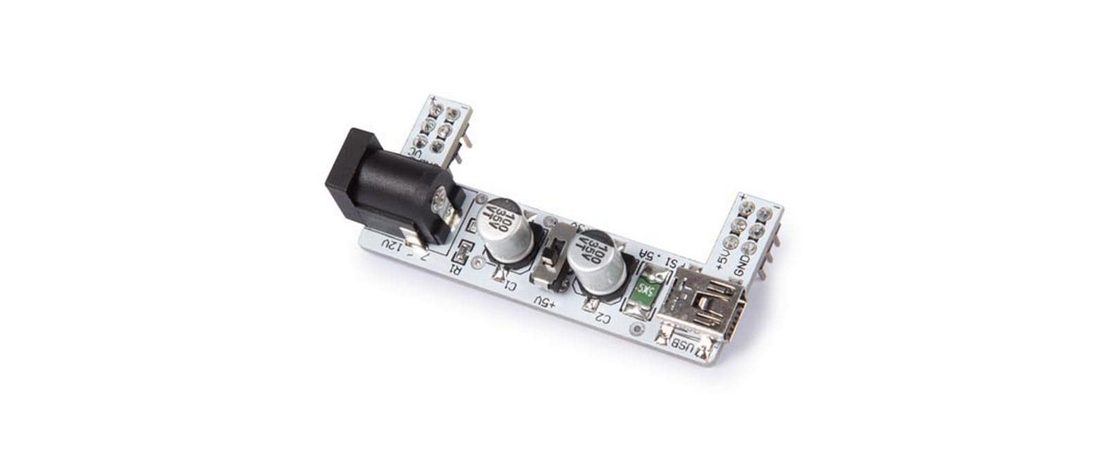 Whadda 2-CH POWER  MODULE FOR BREADBOARDS 3.3V/5V