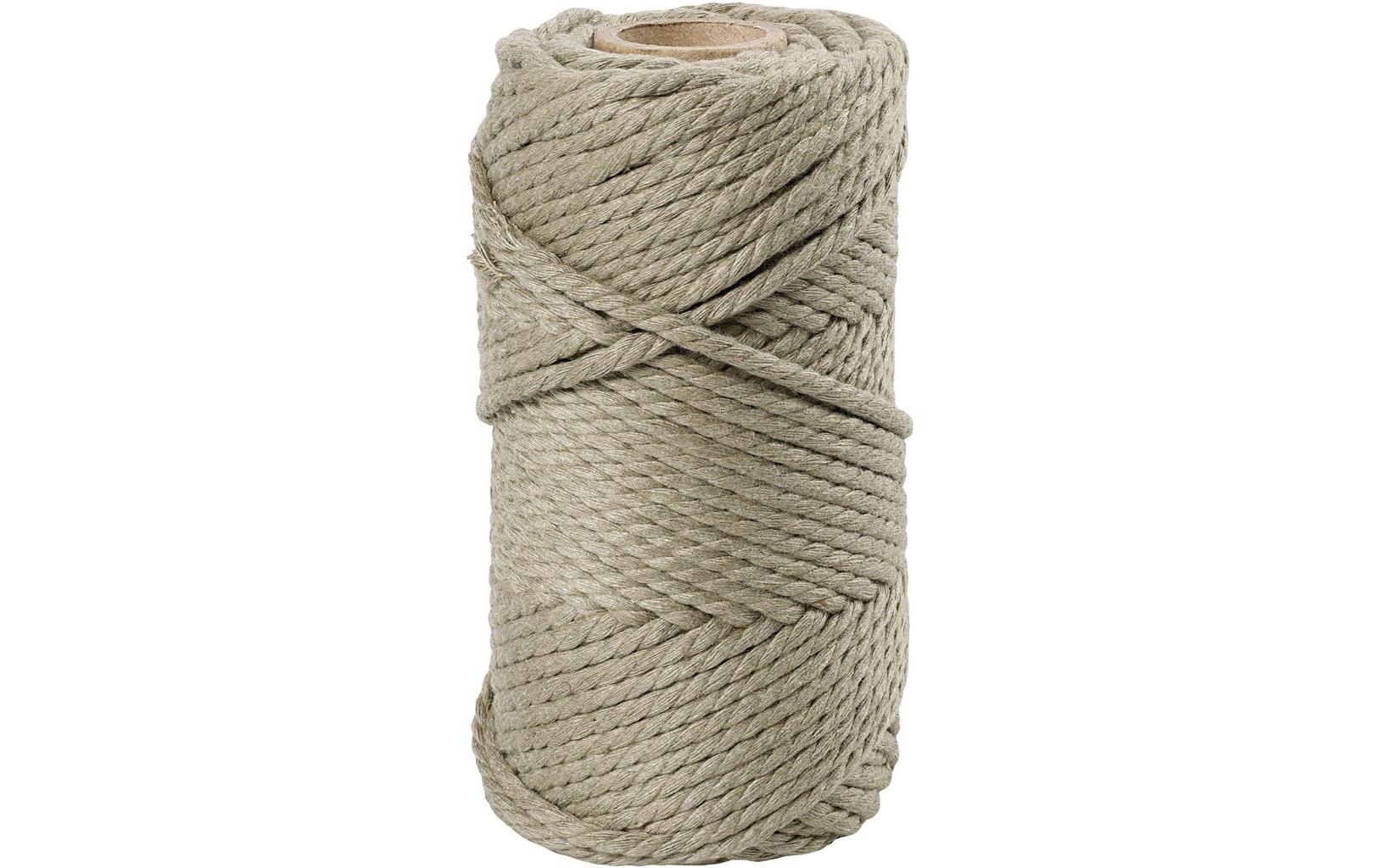 Creativ Company Makrameegarn rope 4 mm 330 g, 55 m, Moosgrün