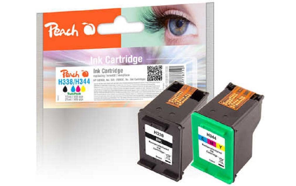 Peach Tinte HP No 338 / No 344 Multi 1x17, 1x21 ml, black, color