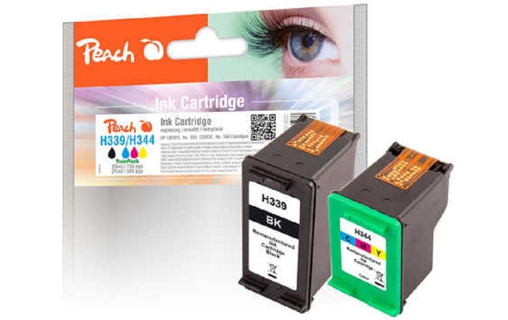 Peach Tinte HP No 339 / No 344 Multi 1x26, 1x21 ml, black, color