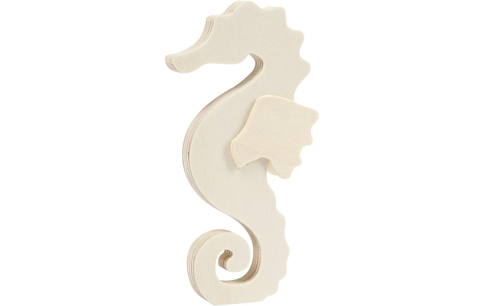 Creativ Company Holzfigur Seepferd 16 x 8.5 x 1.8 cm