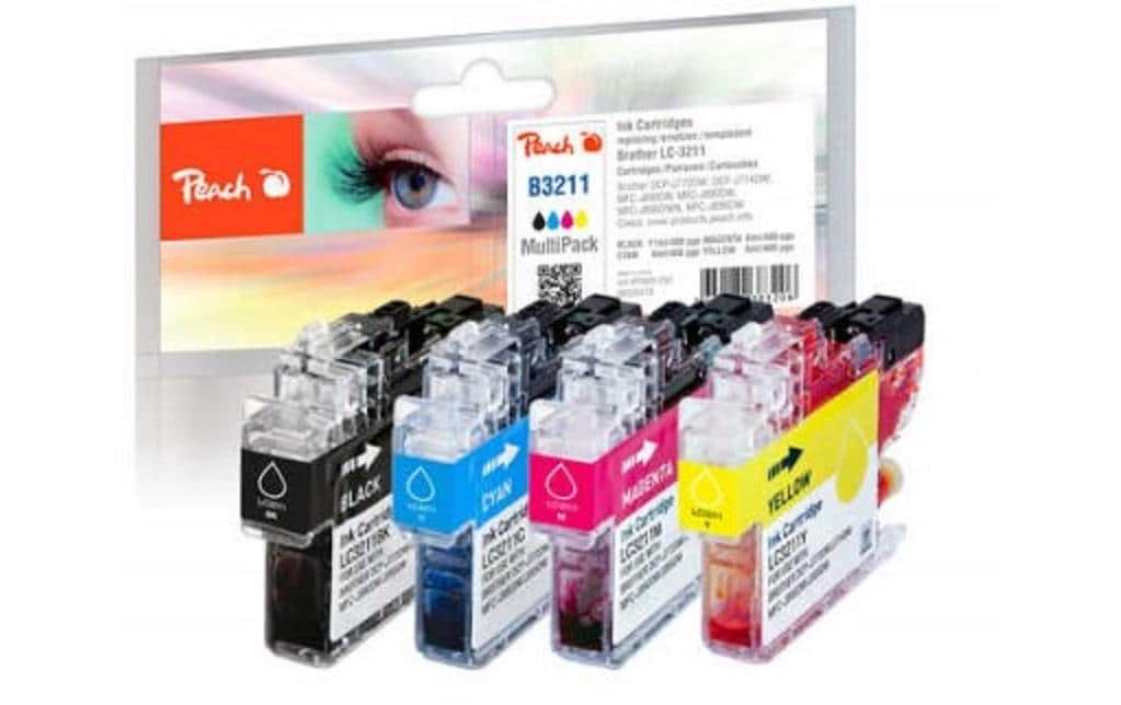 Peach Tinte Brother LC-3211 Multi+ 2x11 3x6 ml, 2xbk, c, m, y