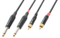 PD Connex CX74-1 Audiokabel 2x 6.3 Klinke - 2x Cinch, 1.5m