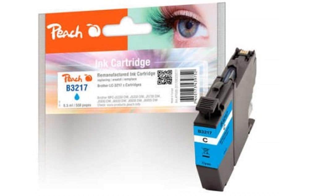 Peach Tinte Brother LC-3217 6.5 ml, cyan