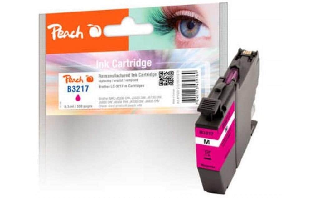 Peach Tinte Brother LC-3217 6.5 ml, magenta