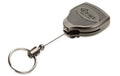 KEY-BAK Ausweishalter mit Gürtelclip schwar mit Ring, 120 cm Schnur, 1 Stück