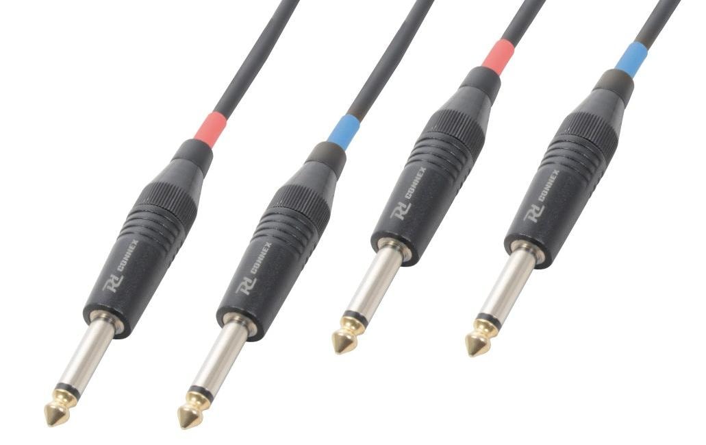 PD Connex CX72-5 Audiokabel 2x 6.3 Klinke - 2x Klinke, 5m
