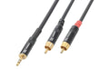 PD Connex CX85-3 Audiokabel 3.5 Klinke - 2x Cinch, 3m