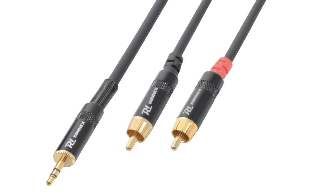 PD Connex CX85-3 Audiokabel 3.5 Klinke - 2x Cinch, 3m