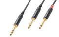 PD Connex CX76-3 Audiokabel 6.3 Klinke - 2x 6.3 Klinke, 3m