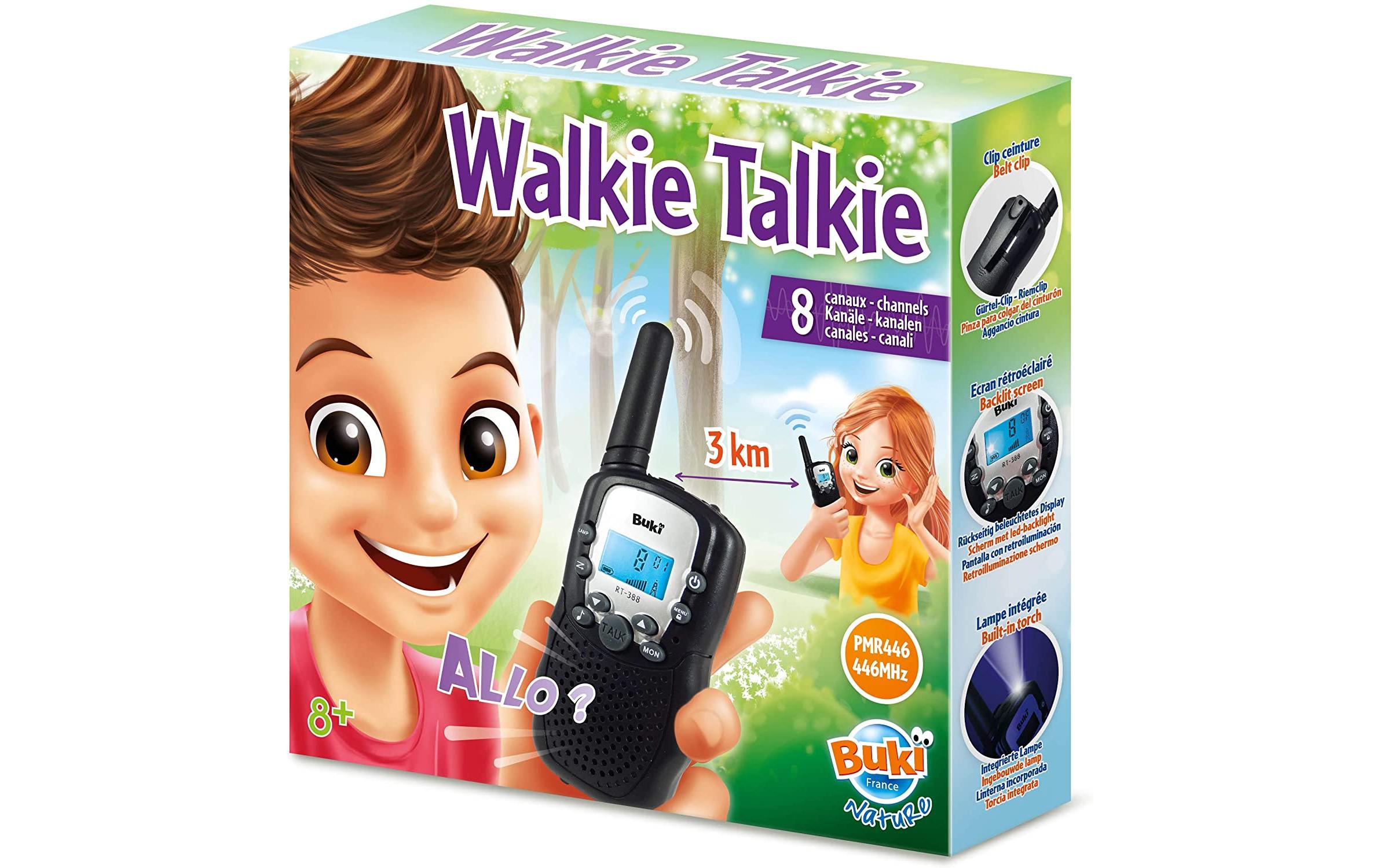 Buki Walkie Talkie mit Batterien (multi) schwarz