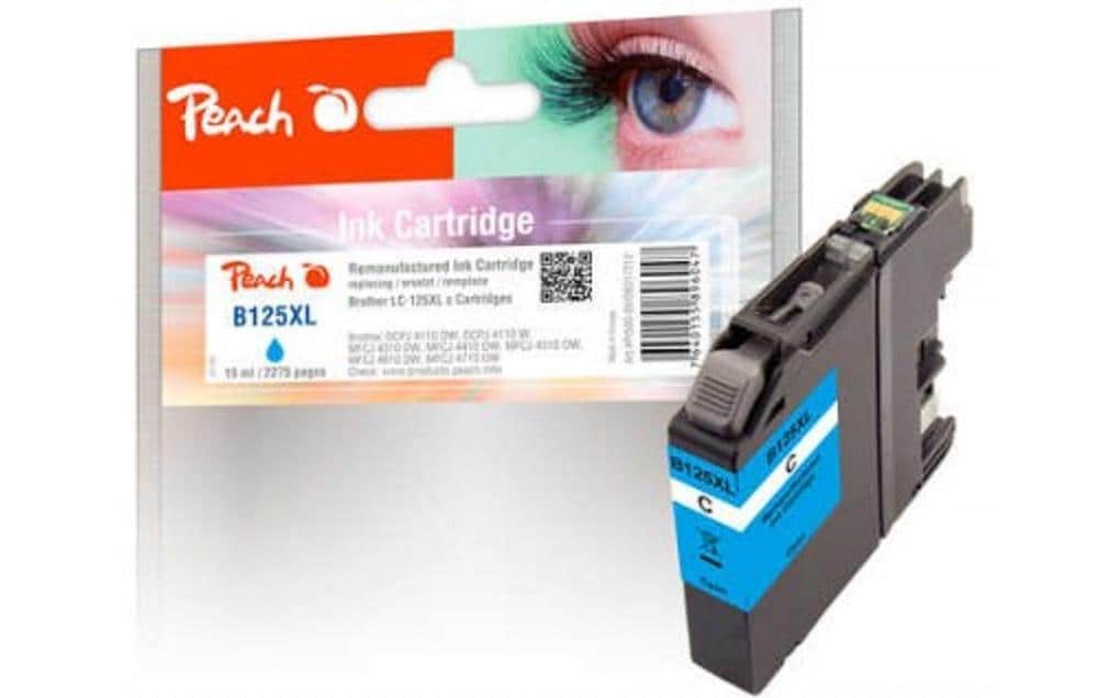 Peach Tinte Brother LC-125XL 15 ml, cyan