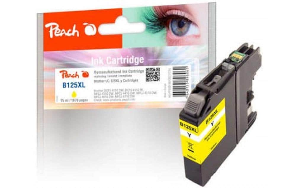 Peach Tinte Brother LC-125XL 15 ml, yellow