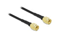 Delock LTE-Antennenkabel, 0.99dB/m SMA Stecker - SMA Stecker LMR/CFD100, 2m