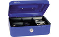 Rieffel Geldkasette mit Münzfach 20.7x15.7x7.7cm, blau