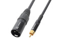 PD Connex CX52-3 Audiokabel XLRm - Cinchstecker, 3m
