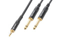 PD Connex CX86-6 Audiokabel 3.5 Klinke - 2x6.3 Klinke, 6m