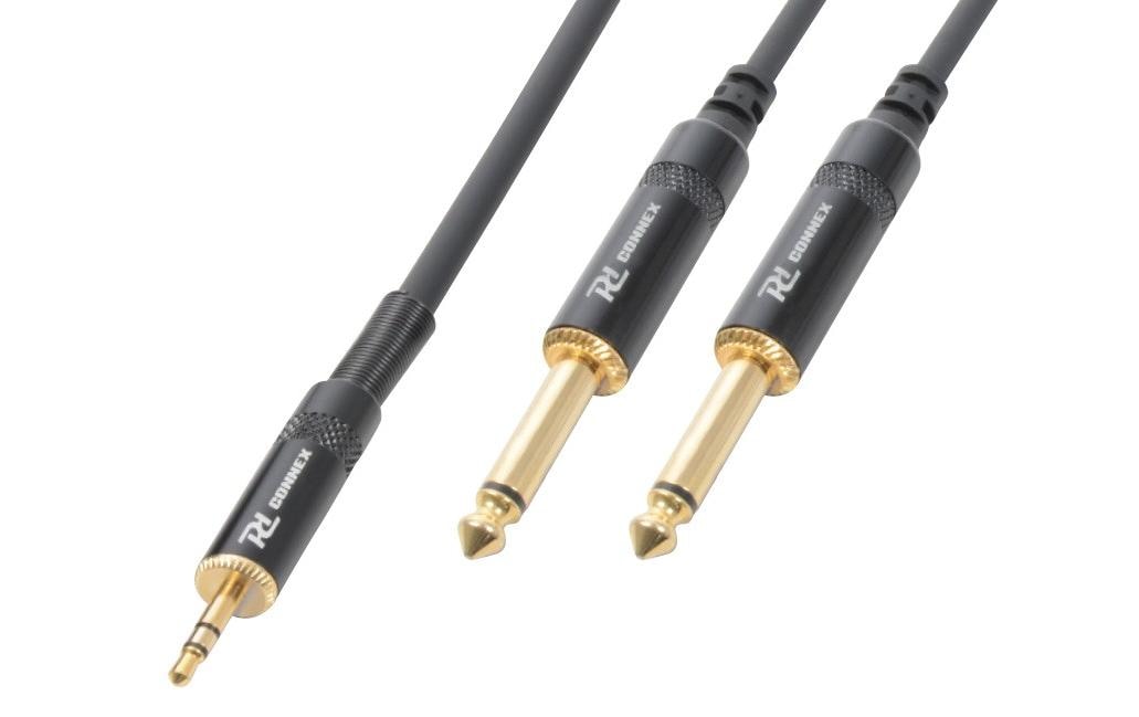 PD Connex CX86-6 Audiokabel 3.5 Klinke - 2x6.3 Klinke, 6m