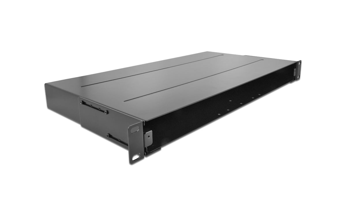 DeLock 19"Glasfaser Spleissbox 48 Fasern,SW 19"Schränke,48Fasern,SW,482.6x338.5x43.7mm