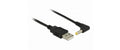 USB2.0-Stromkabel A-5VOLT, 1.5m, schwarz Hohlstecker 4.0mm/1.7mm gewinkelt