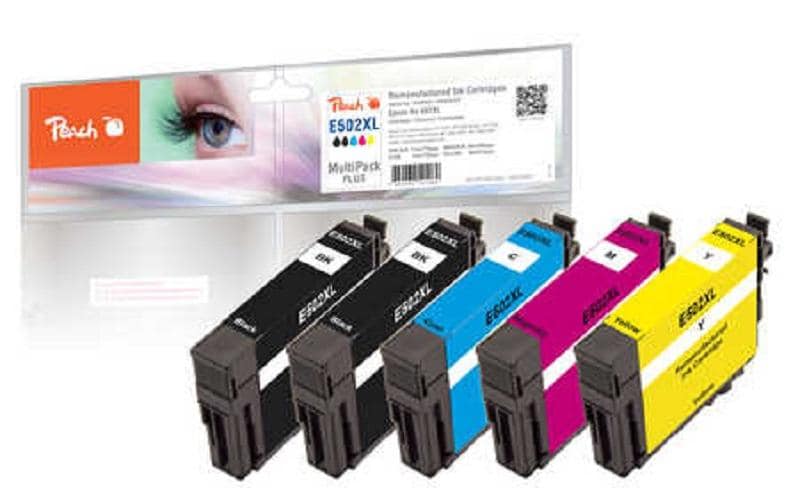 Peach Tinte Epson 502XL Multi+ 2x11, 3x8 ml, 2xbk, c, m, y