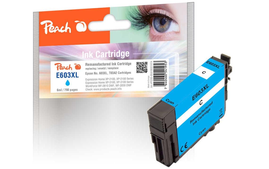 Peach Tinte Epson T03A2, No 603XL 6 ml, cyan