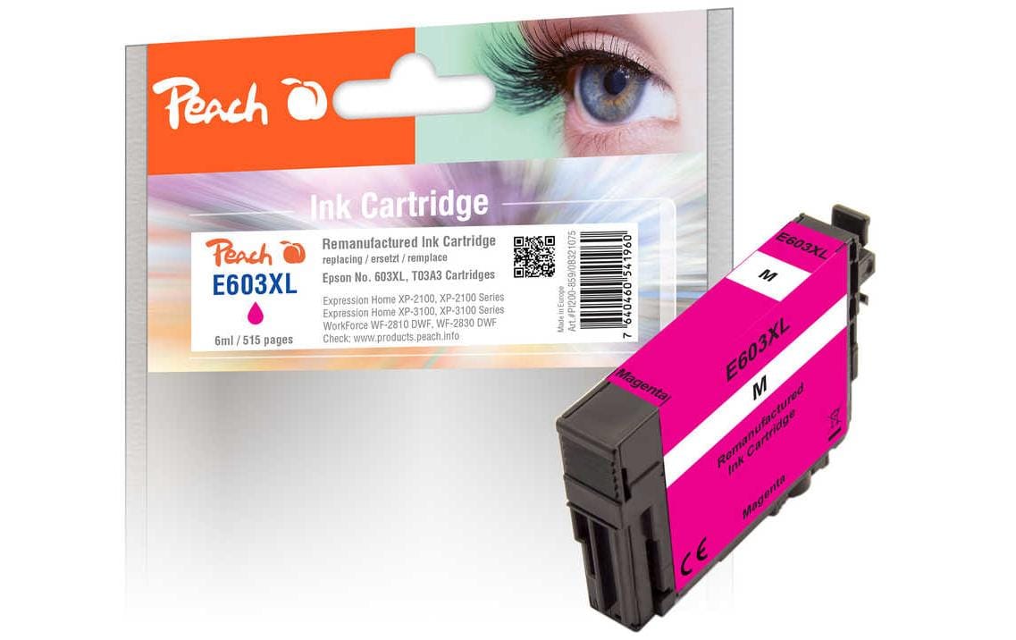 Peach Tinte Epson T03A3, No 603XL 6 ml, magenta