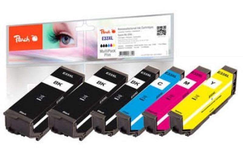 Peach Tinte Epson No 33XL Multi+ 2x15 4x11 ml, 2xbk, pbk, c, m, y