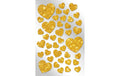 B+C Sticker Glitter Herzen Gold 1 Blatt à 40 Sticker