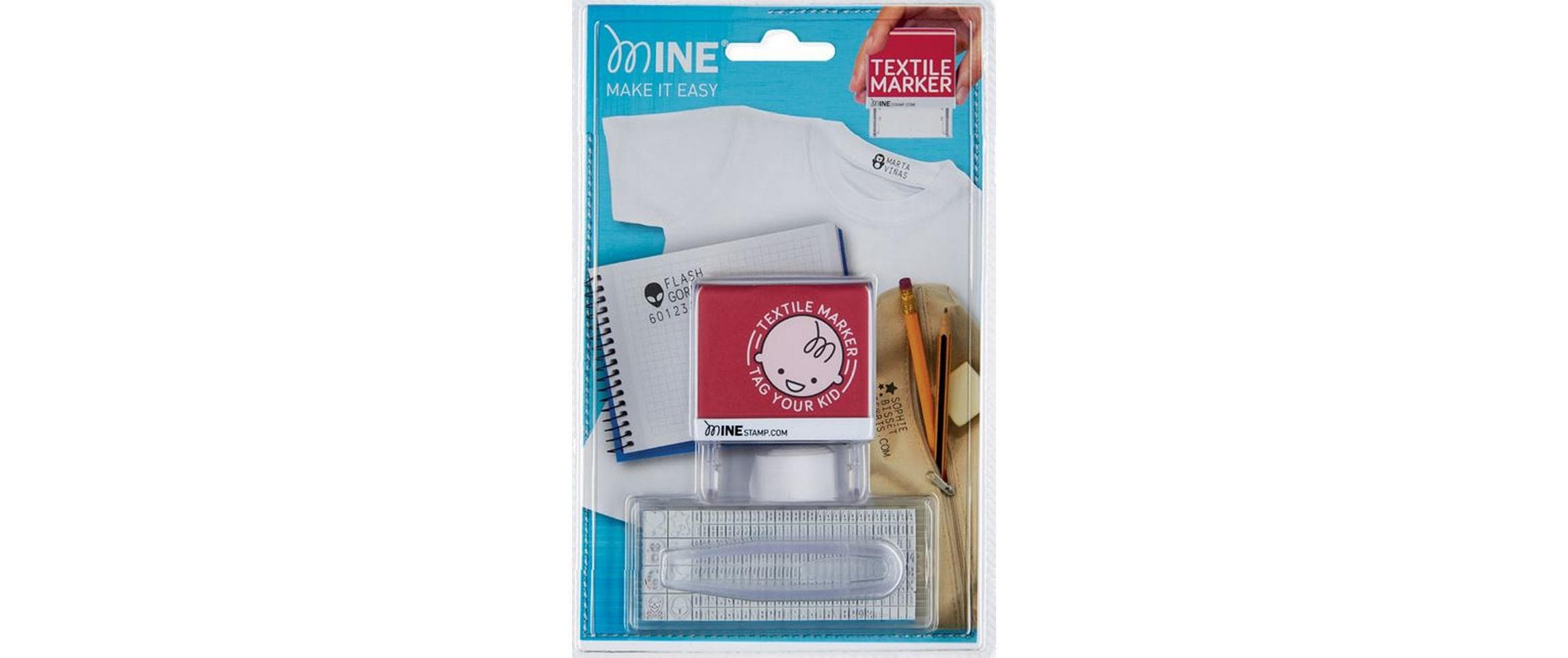 COLOP MINE Textilstempel Abdruckgrösse 38x14mm, bis zu 3 Zeilen