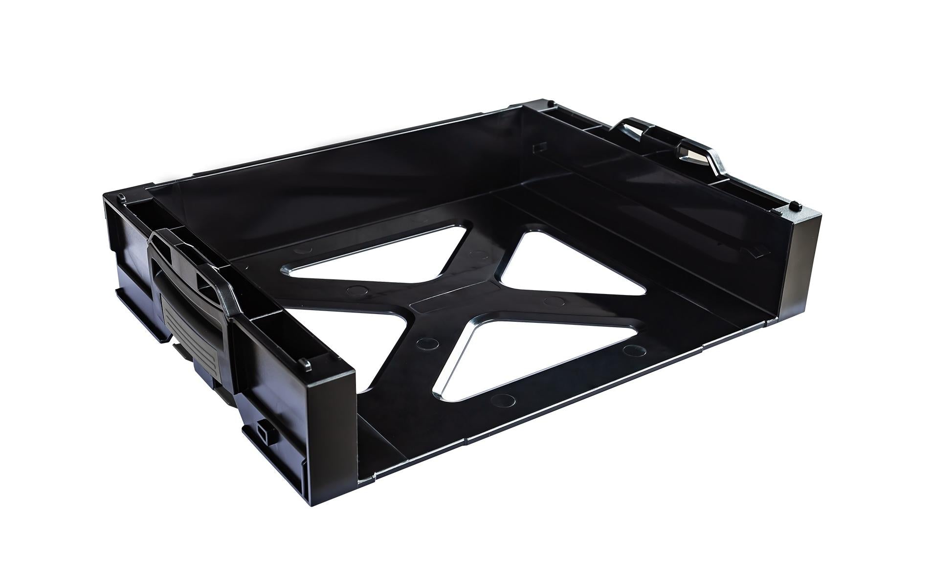 i-BOXX Rack aktiv schwarz schwarz mit anthrazitgrauen Schnappern