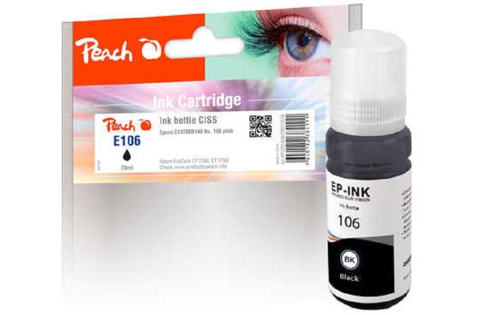 Peach Tinte Epson 106, C13T00R140 70 ml, photo black