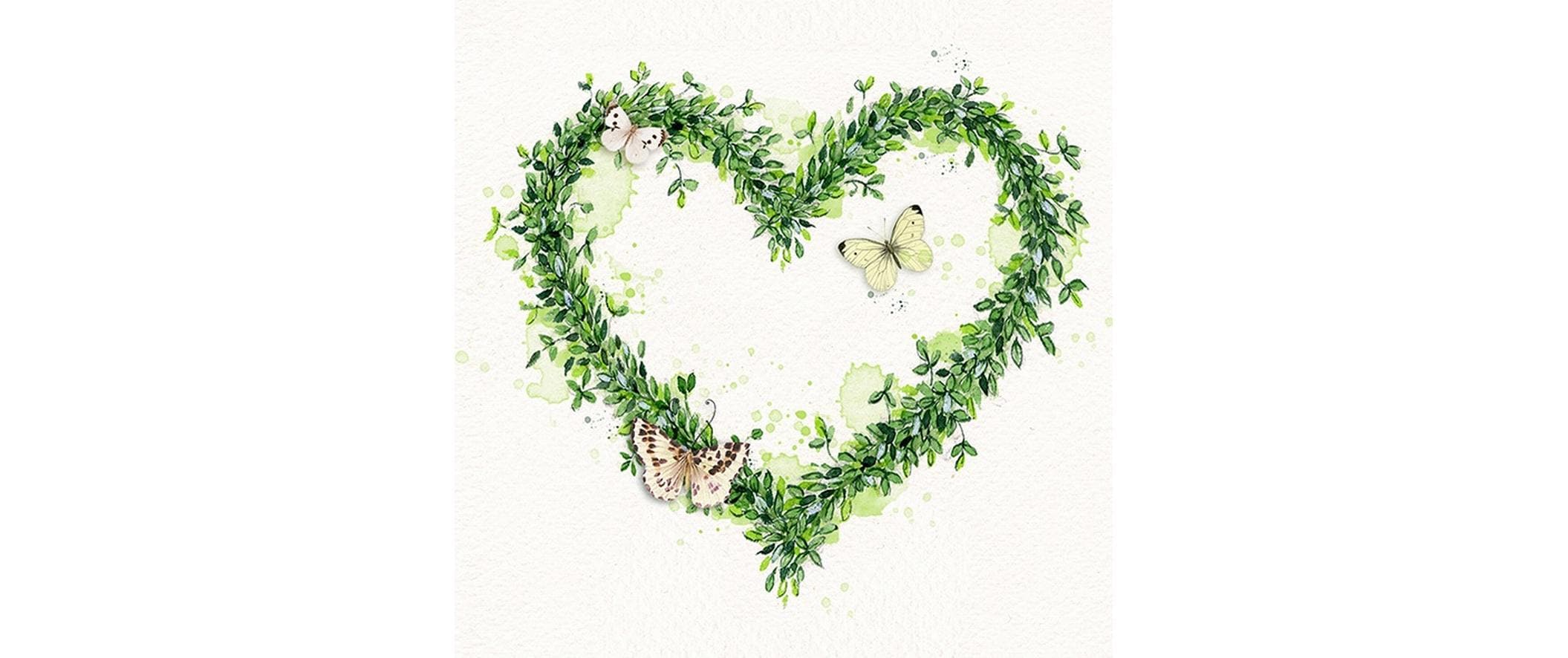B+C Servietten Green Dream 33x33 cm, 20 Stück
