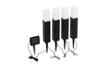 EGLO SOLAR Set 4x Solarspiess Rattan Solar / inkl. 4x LED 0,06W, Solar