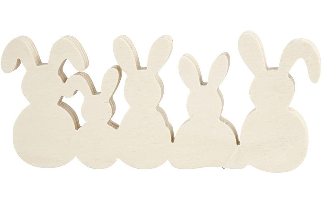 Creativ Company Aufsteller Hasenreihe Breite: 30 cm
