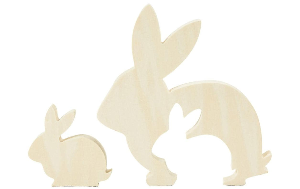Creativ Company Aufsteller 2in1 Hase H: 5 + 10.5 cm / B: 5 + 10 cm