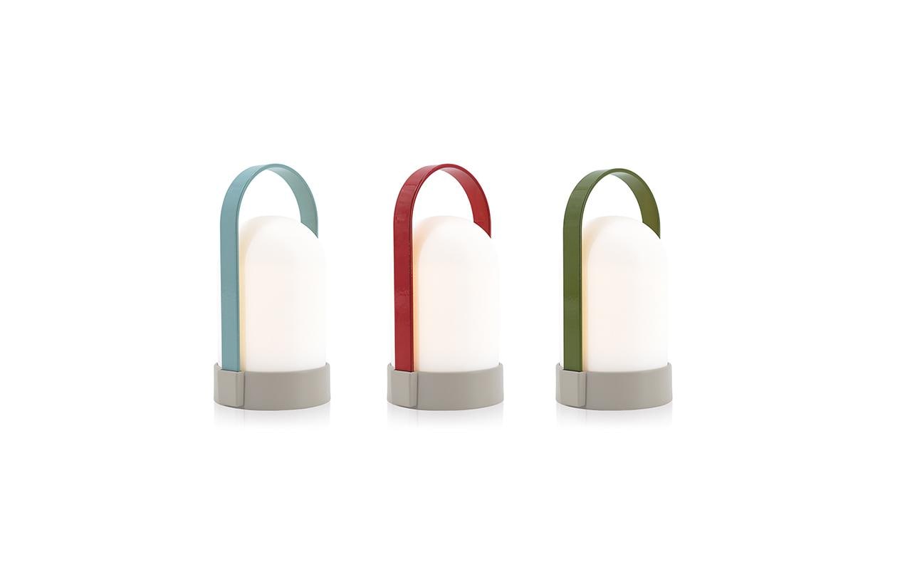 Remember LED-Leuchte URI Piccolos 3er Set, auflad- und dimmbar, H15 cm,D8.5cm