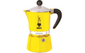Bialetti Rainbow für 3 Tassen gelb Aluminium, 200ml, 13,3 cm x 8,2 cm x 18 cm