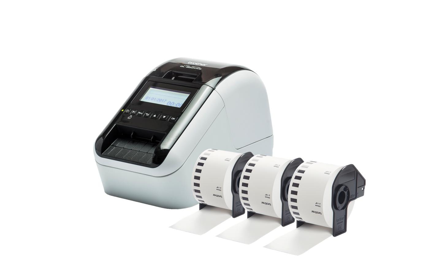 Brother P-touch QL-820NWB, mit 3 Rollen inkl. 3x DK-N55224