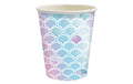 ScrapCooking Becher Meerjungfrau 25cl 9cm 8 Stück, blau-pink