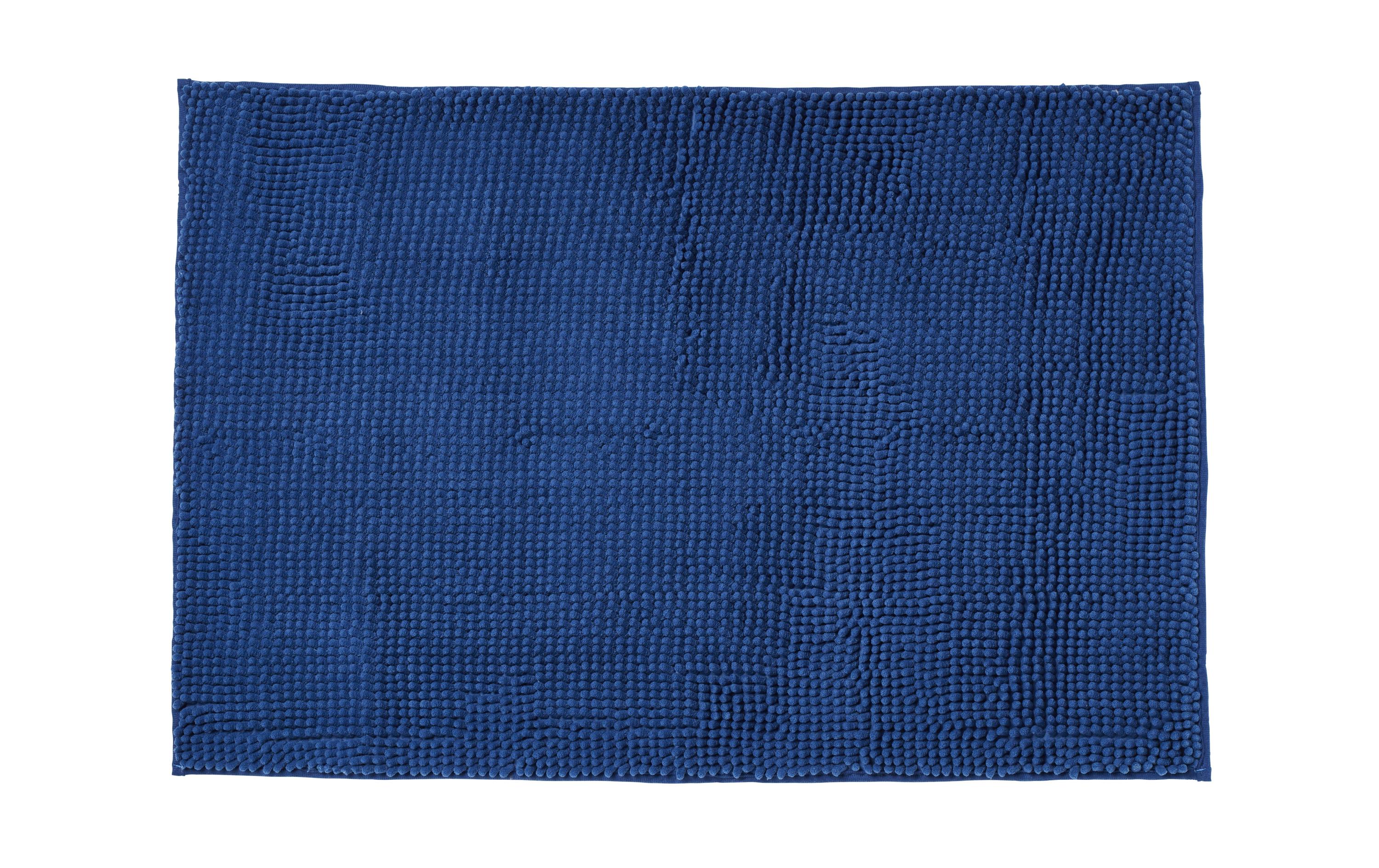 Diaqua Badteppich Shania, Blau 60 x 90 cm, 100% Chenille Polyester