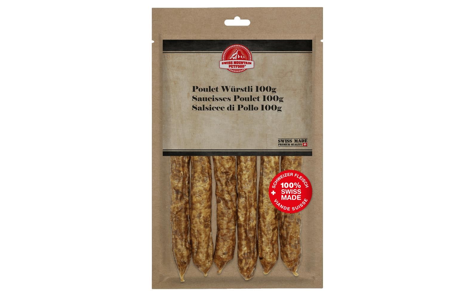 Swiss Mountain Petfood Poulet Würstli 100 g