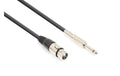 Vonyx CX314-3 Mikrofonkabel XLRf - 6.3 male, asym., 3m