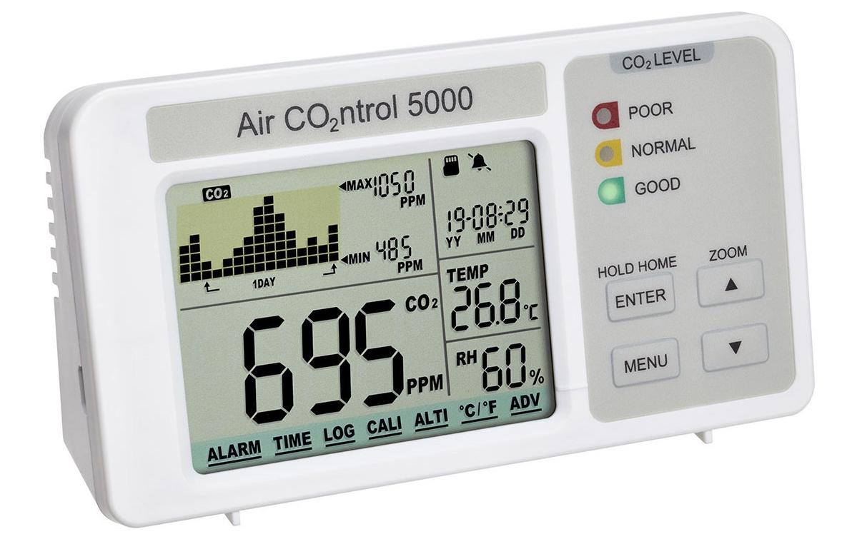 CO2 Datenlogger AIRCO2NTROL 5000 Micro-SD Karte, USB Kabel,Anleitung